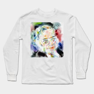 ISAAC ASIMOV watercolor portrait Long Sleeve T-Shirt